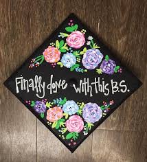 Wipe brush with paper towel and pull dioxazine purple from tip: Painted Graduation Caps Hand Painted Grad Cap Custom Etsy