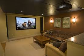 Trendy media room designs with large tv screen. 22 Contemporary Media Room Design Ideas