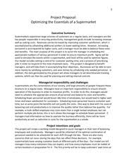 Tunggu dulu, apakah proposal tersebut sudah tepat? Sample Project Proposal 1 Project Proposal Optimizing The Essentials Of A Supermarket Executive Summary Supermarkets Experience Large Volumes Of Course Hero