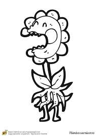 La Plante Mutante Qui A Des Pieds A Colorier Coloriage Plante Carnivore Coloriage Fleur