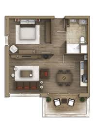 Dihadirkan 3 kamar tidur, di antaranya kamar tidur utama di bagian depan yang dilengkapi dengan kamar mandi di dalamnya. Gambar Denah Rumah Sederhana Untuk Hunian Bergaya Minimalis
