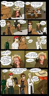 Fnv The Gang Meets Cass Part 1 The Gang Meets Rose Of Sharon Cassidy Like Most Things They Get Involved In The S Fallout Funny Fallout Comics Fallout Art