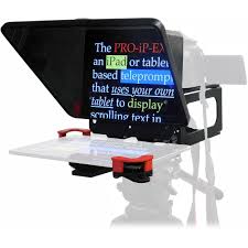 Just use these great teleprompter apps. Telmax Pro Ip Ex Universal Tablet Smartphone Proip Ex B H