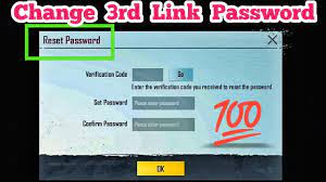 How To Change Third Link Password In Pubg Mobile Youtube