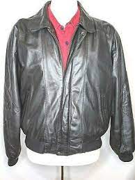 Mens Hard Rock Cafe Black Leather Jacket Sz L Leather Jacket Black Leather Jacket Cafe Black