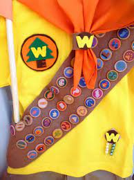 New Disney Russell Up Movie Scout Backpack Hat Sash Top Shorts Flag Costume 3 4 Disney Halloween Costumes Disney Halloween Russell Up Movie