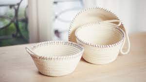 Diy Rope Baskets Diy Paniers A Corde Diy Rope Basket Rope Diy Rope Basket