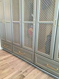 This bar cabinet provides the ideal spot for entertaining guests with your collection of drinks or appetizers, as it has an upper shelf and lower cabinet with more shelving behind mesh styled doors. Ventilated Cabinet Doors