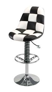 Black And White Checkered Bar Stools Comfy Checkered Car Bar Chair Bar Chairs Chair Swivel Bar Stools