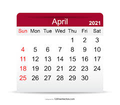 (ut/gmt) time | change to your local timezone. Free Wall Calendar April 2021