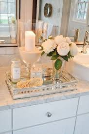 43 Organizing A Small Bathroom Decor For Your Apartment 9 Bathroom Counter Decor Bathroom Vanity Tray Small Bathroom Decor