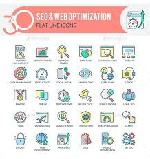 Seo And Web Optimization Icons Search Engine Optimization Infographics Optimization Infographic Marketing