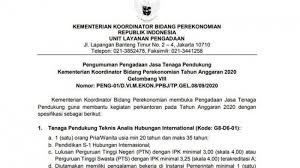 Pendapatan itu belum termasuk bonus, lembur, serta insentif lainnya. Lowongan Kerja Gaji 5 Juta Di Kemenko Perekonomian Lulusan S1 Ini Persyaratan Dan Cara Daftarnya Bangka Pos