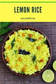 Lemon Rice Recipe Easy Rice Recipes Lemon Rice Rice Recipes