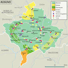 Largest cities map of kosovo. Kosovo Maps