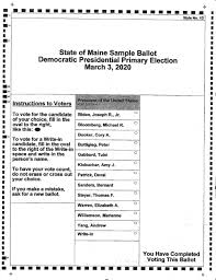 The Presidential Primary Candidates Appearing On Maine Ballots March 3 Penbay Pilot