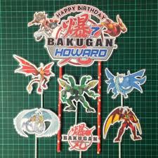 The dragon was sculpted from a big old slab of marshmallow fondant. Bakugan Cake Topper 7pcs Shopee Malaysia