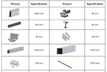 Ground Aluminum Solar Panel Mounting Structure System