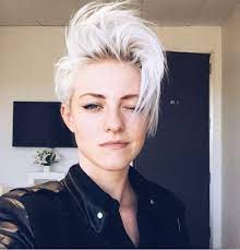 Pin By Kel On Hair Hair Hair Hair Styles Short White Hair Punk Hair