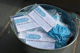 B Is For Belly Pregnant Belly Measuring Game Baby Shower Etsy Funny Baby Shower Games Baby Shower Funny Modern Baby Shower Games