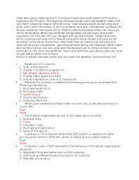 It is widely used in industries worldwide to maintain and categorize customer information, material information, inquiry and quotation management, contracts and schedule agreements, sales processes, delivery and shipment creation, and credit management. Doc Contoh Soal Sertifikasi Sap Fundamental Miftah Sisfo Noltujuh Academia Edu