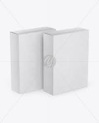 Download Two Kraft Boxes Mockup In Box Mockups On Yellow Images Object Mockups PSD Mockup Templates
