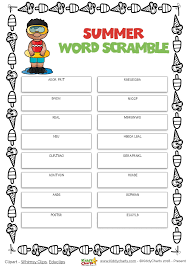 Printable christmas unscramble the words game. Day 7 Summer Word Scramble Kiddychartssummer