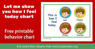 Free Printable Feelings Emotions Charts For Kids Free