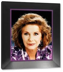 Framed Print of Anne Charleston Actress TV Programmes Neighbours