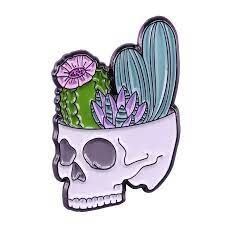 A cactus is a kind of a plant adapted to hot, dry climates. Cactus Pin Skull Planter Badge Succulent Plant Gardening Jewelry Brooches Aliexpress