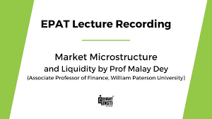Assistant professor/associate professor/professor in english. Epat Lecture Series Market Microstructure Quantinsti Youtube