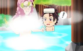 Demon Slayer ] Tanjiro and Mitsuri are in the same hot spring?! - Bilibili