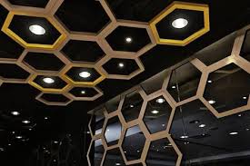 Image Result For Honeycomb Ceiling Pop Ceiling Design Honeycomb Design House Ceiling Design