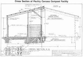 Commercial Poultry Composting Shed Pictures 1b Plan View And Perspective Of Poultry Carcass Compost Facili Poultry House Poultry Farm Design Farm Design