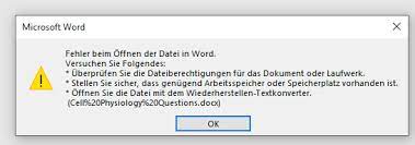 Wiederholtes neunummerieren der vorhandenen seiten in dem dokument Von Word Wurde Nicht Lesbarer Inhalt In Xy Gefunden Computer Office Microsoft Office
