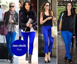 Calça Azul Combina Com Que Cor De Blusa Http Www Habitatfeminino Com 2012 08 Como Usar Jeans Colorido Html Ropa Ropa Para Trabajar Pantalones Leggins