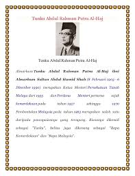 Sekian sahaja kisah bapa kemerdekaan, memerdekakan negara demi keamanan; Tokoh Merdeka