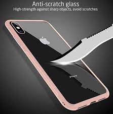 Ztotop Clear Hybrid Case For Iphone Xs 5 8 Inch 2018 Thin Tempered Glass Transparent Back Cover And Slim Silicone Rubber Bumpe Iphone Cases Clear Cases Iphone