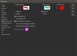In this panel at the top of the list of options. Photoshop Make The Brush Cursor Easier To See Too Thin Not Enough Contrast With Some Colors Adobe Photoshop Family