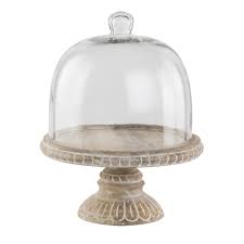 Litton lane white round cake stands with cutout lattice lace overhang (set of 3) $46.69. Whitewash Cake Stand With Dome Oneworld Collection