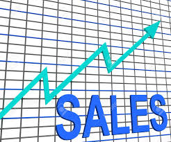 Sales Chart Graph Showing Increasing Profits Trade