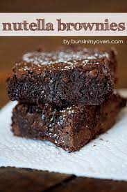 nutella brownies the thickest fudgiest brownies ever recette brownies au nutella nutella recette gateau chocolat nutella