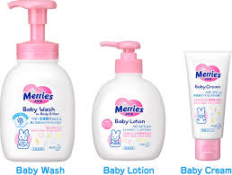 Merries Merries Skin Care Bottle Design Packaging Baby Products Packaging Baby Lotion