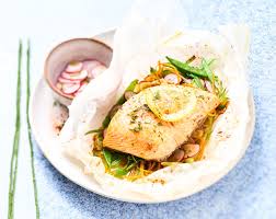 Recette Papillote De Truite Aux Legumes Printaniers Recette Filet De Truite Recette Recette Filet De Truite