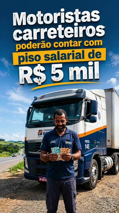 Caminhoneiros podem ganhar R$ 5 mil em 2026: veja quem teria direito