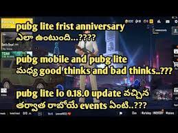 Pubg Mobile And Pubg Lite Differences Pubg Lite New Update Explain Telugu Dimak Gamer Youtube News Update Telugu Lite