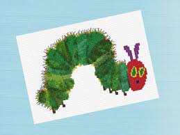 Very Hungry Caterpillar 6x4 Cross Stitch Pattern By