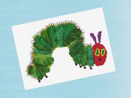 very hungry caterpillar 6x4 cross stitch pattern by