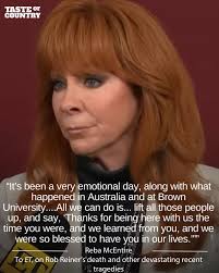 Reba McEntire was emotional as she looked back