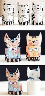 Rulodan Basit Kedi Yapimi Kedi Okul Oncesi Faaliyetler
